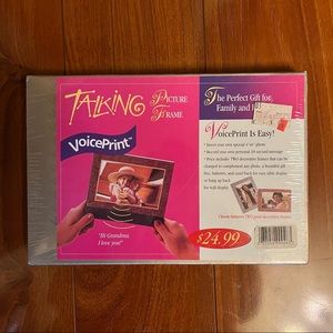 Brand New Voice Print Talking Picture Frame For 4" x 6" Photo